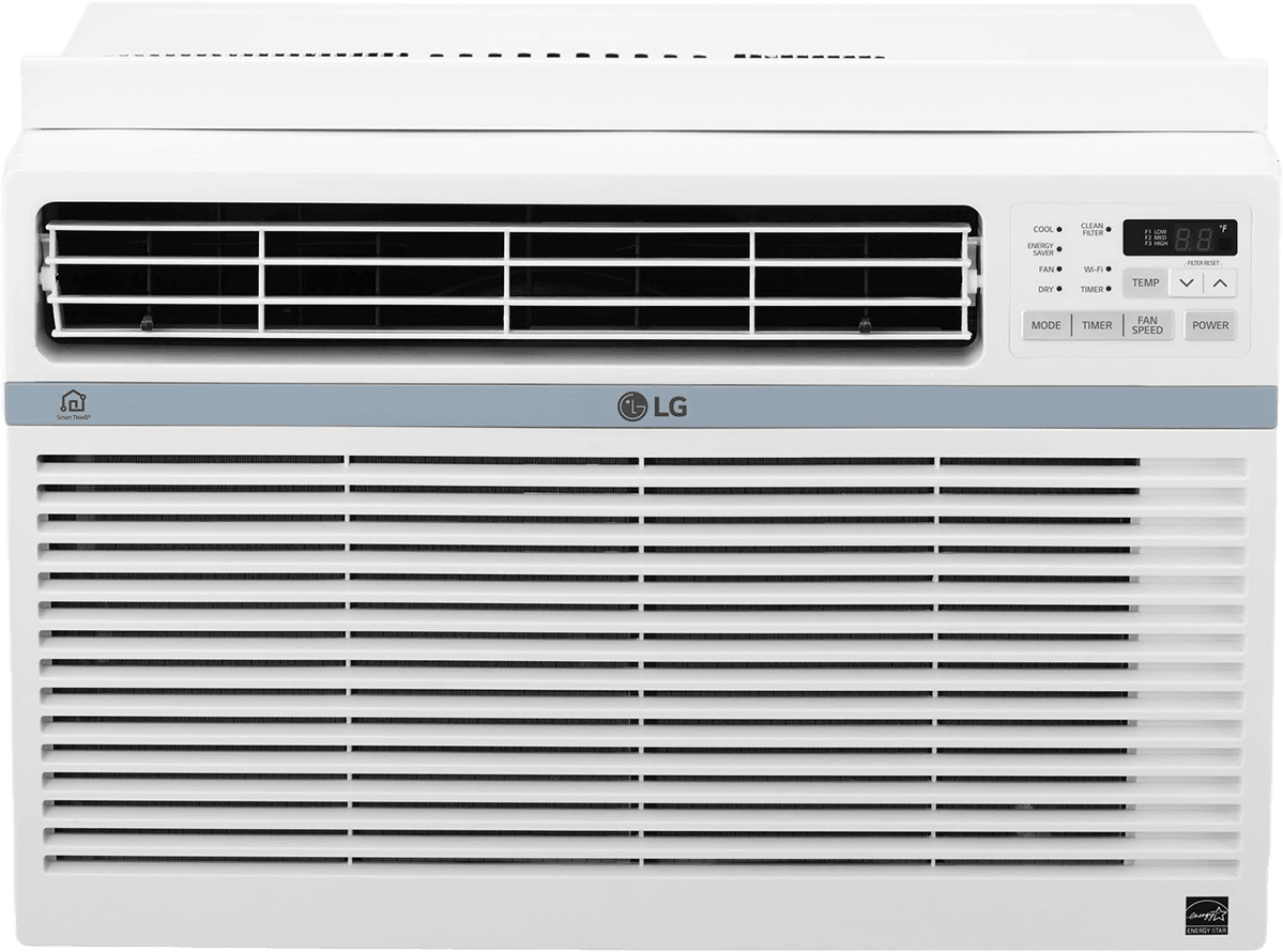 Lg Lw1217ersm 12,000 Btu Window Ac W/ Wi-fi Controls - Air Conditioner Samsung Window Unit (1200x1200), Png Download