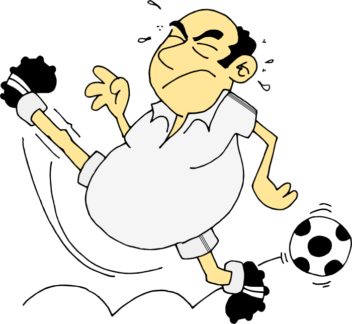 Free Soccer Clipart - Can T Play Soccer (700x644), Png Download