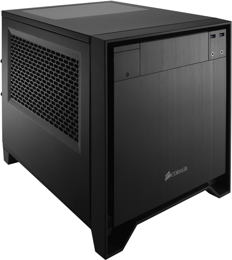 Corsair Obsidian Series 250d Black Brushed Aluminum - Corsair Obsidian 250d (800x881), Png Download