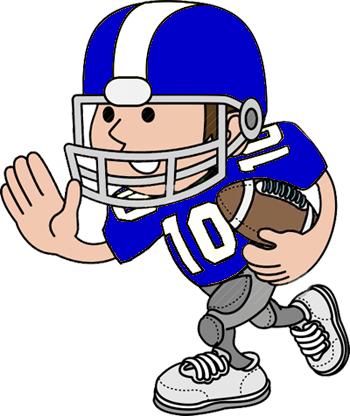Football Player Clipart Png Starting At Single - Que Es El Futbol Americano En Caricatura (350x416), Png Download