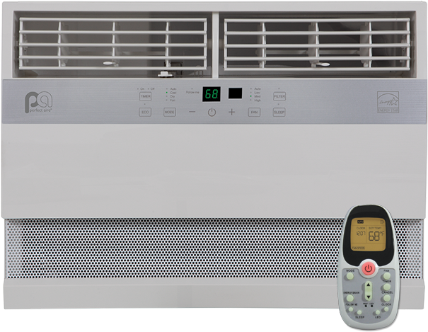 Perfect Aire 12,000 Btu Flat Panel Window Ac - Perfect Aire 4fpc12000 Eer 12.0 Window Air Conditioner (662x558), Png Download