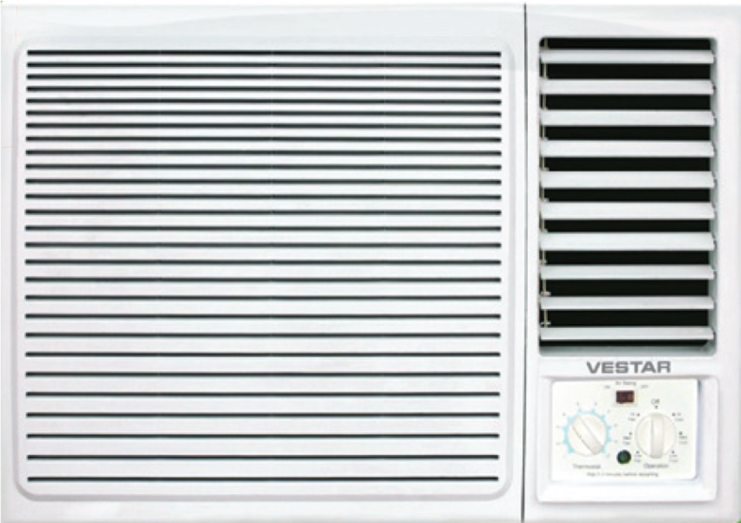 Vestar 1 Ton 2 Star Standard Window Ac Vaw1207dt - Air Conditioning (1080x1920), Png Download