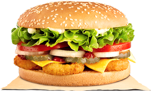Burger King Salad Burger (500x540), Png Download