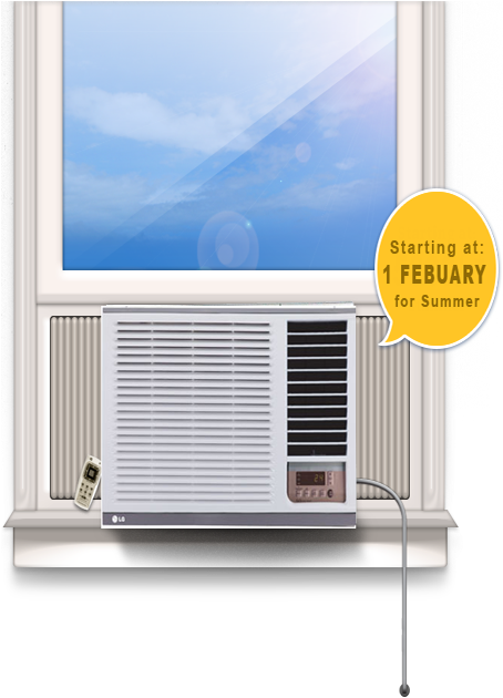 Now Serving All Noida, Indirapuram, Crossing Republik, - Lg 1 Ton Lwa3pr5f Window Air Conditioner (white) (453x645), Png Download