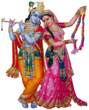श्री राधे कृष्ण - Krishnar Raadhai Png (315x400), Png Download