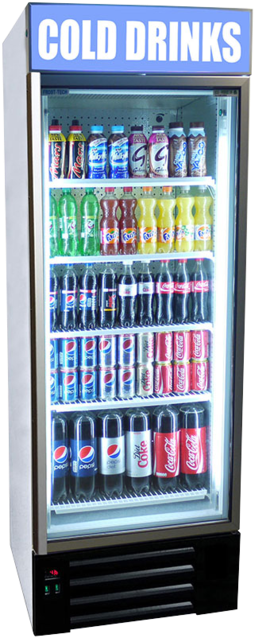 Display Fridge - Refrigerator (335x700), Png Download