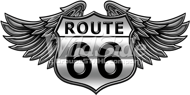 Route 66 Wings (675x675), Png Download