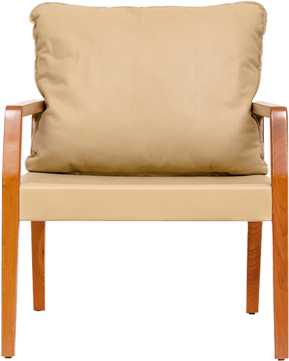 Estilo Lounge Chair In Walnut Finish - Chair (700x700), Png Download