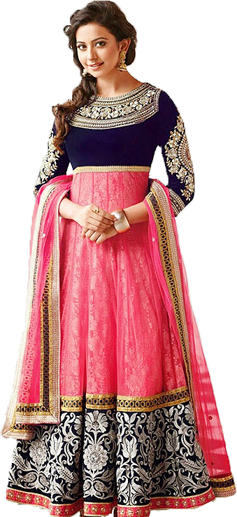 Salwar Suits - New Traditional Dress For Girls (339x738), Png Download