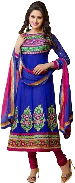 Salwar Kameez - Anarkali Salwar Suit (519x716), Png Download