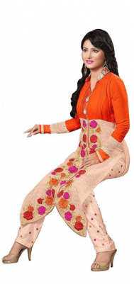 Bollywood Salwar Kameez - Silk (300x400), Png Download