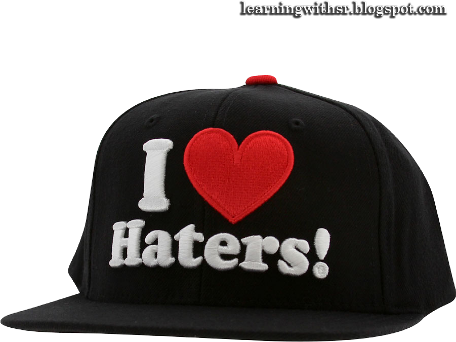 New Style Cap Png - Love Haters Cap (900x900), Png Download