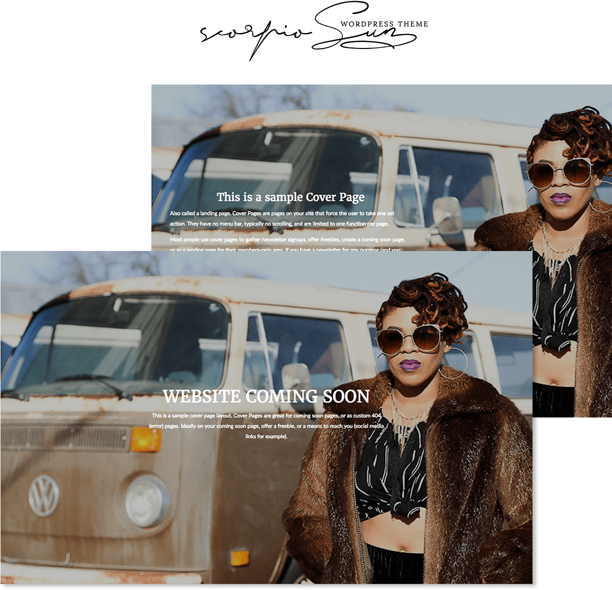 Scorpio Sun Wordpress Theme - Volkswagen Type 2 (1224x1224), Png Download