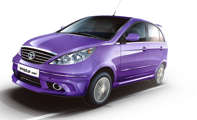 Tata Vista D90 Ultra Voilet - Indica Vista Car Price In India (657x400), Png Download