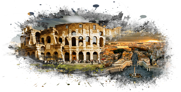 Rome Car Rental - Colosseum (615x325), Png Download