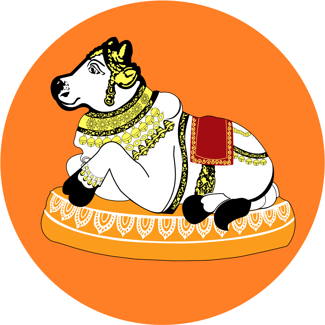 Nandhi Flag (1032x997), Png Download