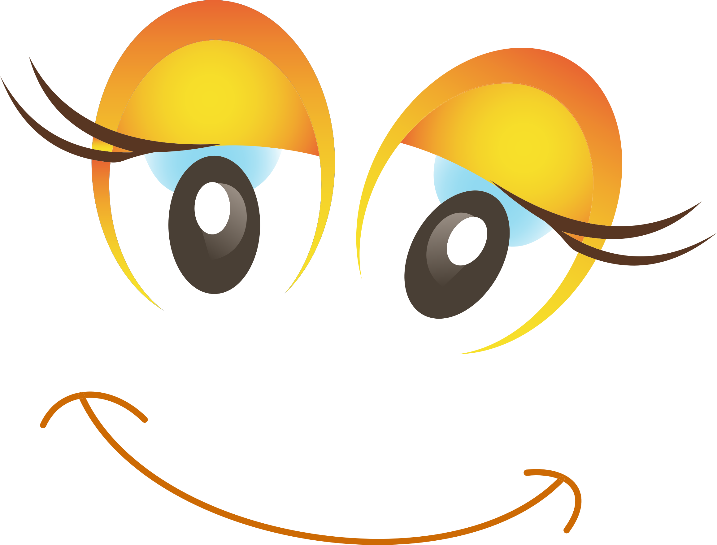 This Free Icons Png Design Of Happy Female Smiley (2316x1760), Png Download
