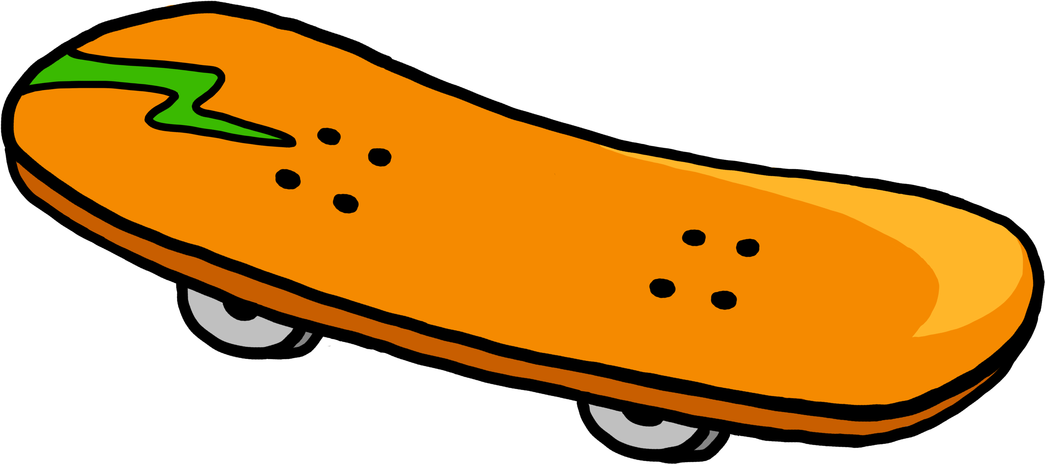 Skateboard Png Vector Clipartu200b - Skateboard Clipart (4000x3000), Png Download