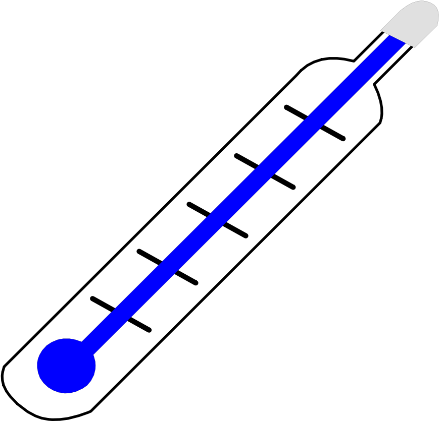 Thermometer Cold Clipart Png (900x870), Png Download