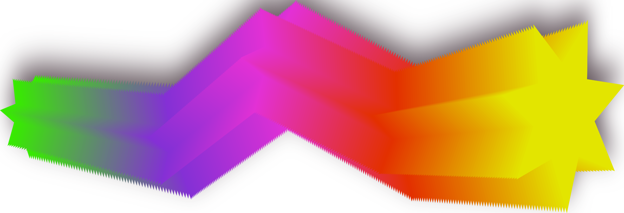 Rainbow Stars Icons Png - Vectores Estrellasmulticolor Png (2400x819), Png Download
