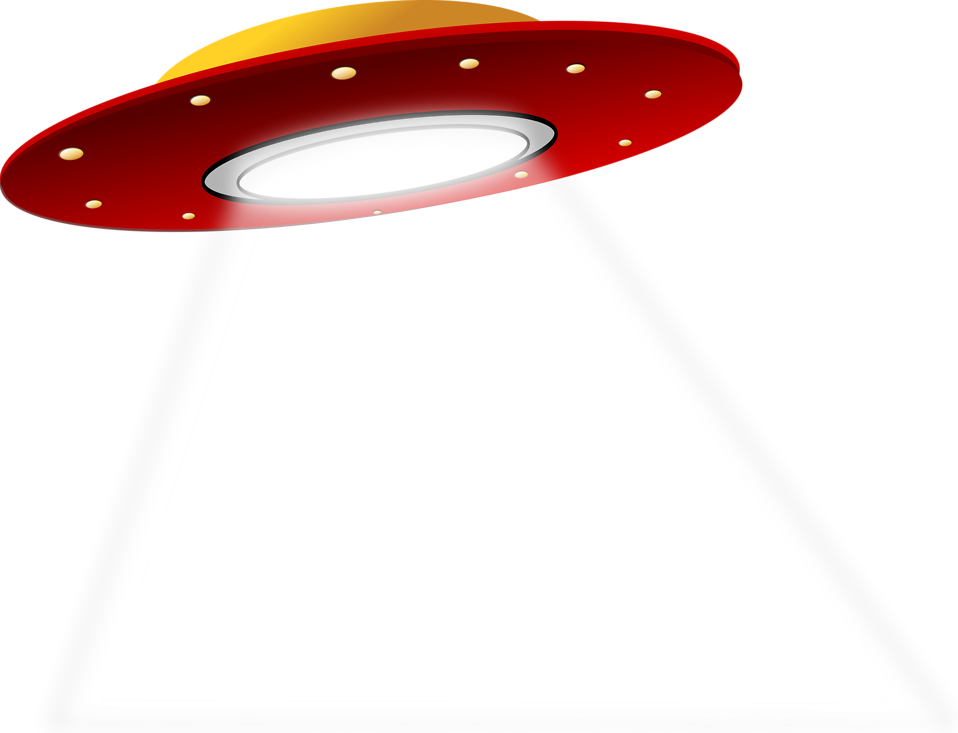 Ufo Clipart Clipart Background - Ufo Clip Art (958x733), Png Download
