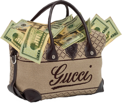 Photo By Skez520mia - Gucci Bag Of Money (400x341), Png Download