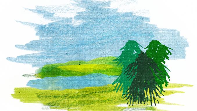 Courtney - Watercolor Painting (678x381), Png Download