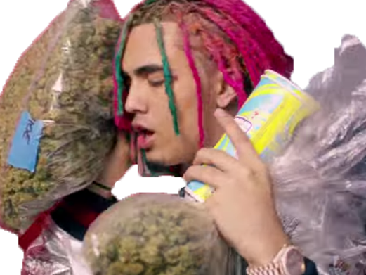 Sticker Other Lil Pump Pompe Beuh Drogue Marijuana - Lil Pump Avec Drogue (521x391), Png Download