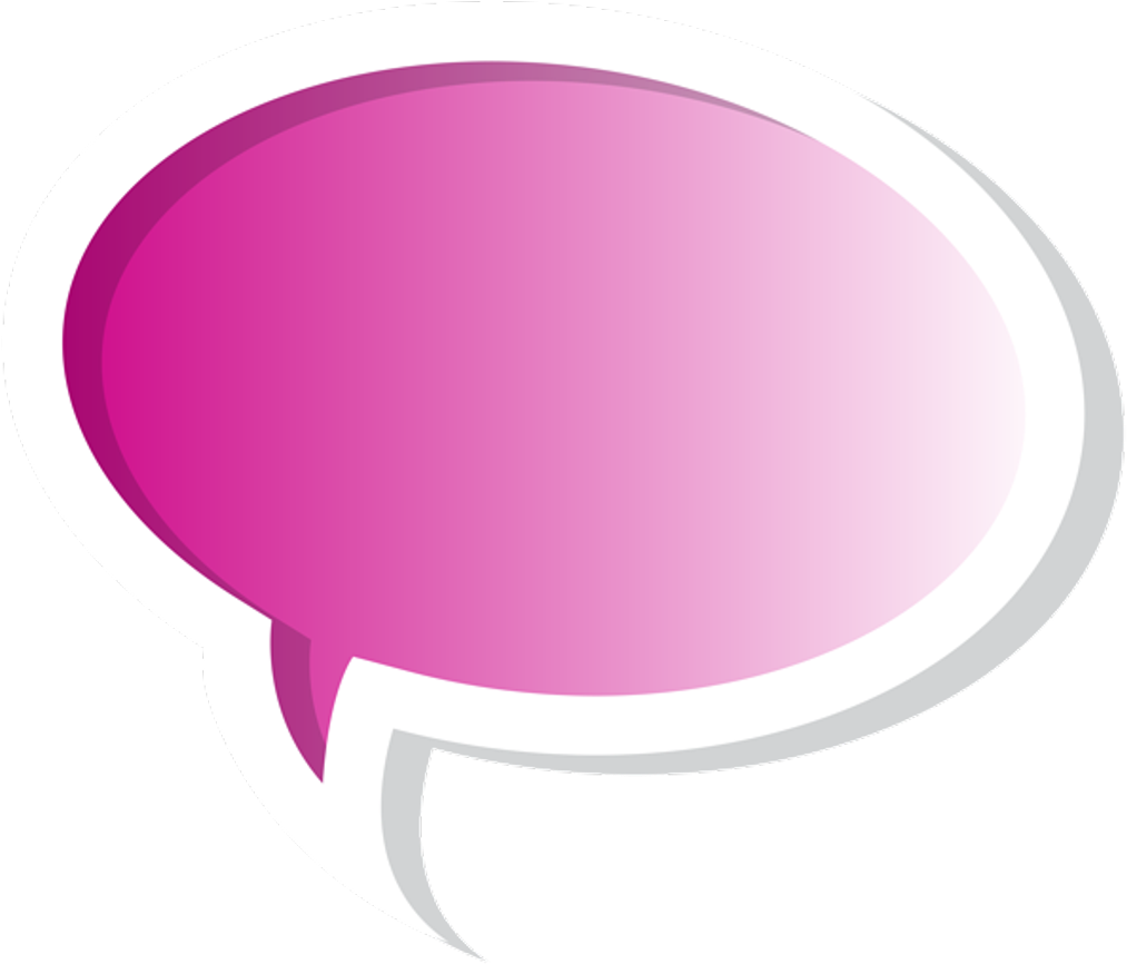 Bubble Clipart Pink - Pink Speech Bubble Png (600x514), Png Download