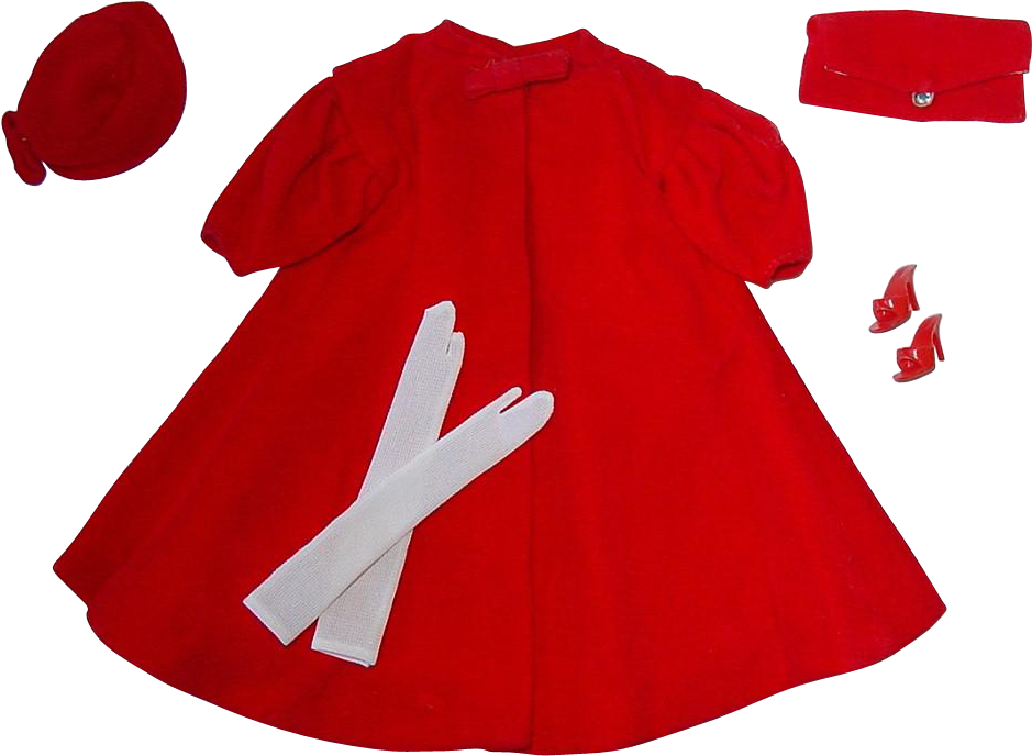 Vintage 1962-65 Barbie Fashion - Cape (938x938), Png Download