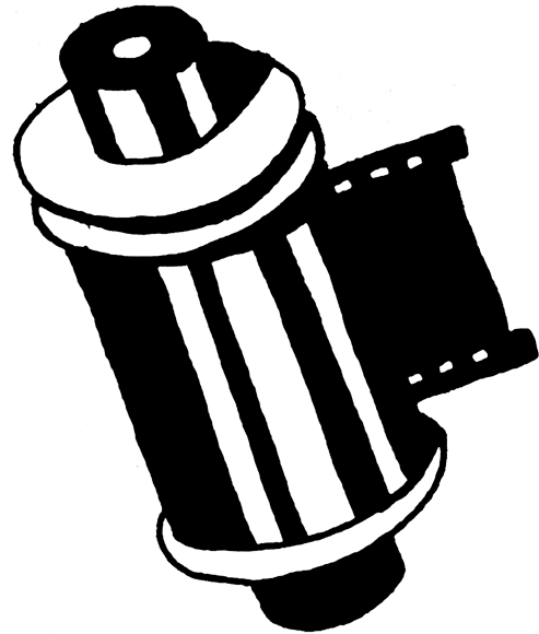Camera Film Roll Clipart - Cartoon Roll Of Film (500x583), Png Download