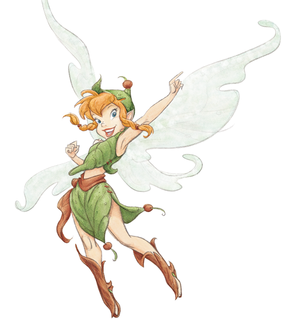 Fairy Rooms - Disney Fairies Removable Small Wall Stickers (561x635), Png Download