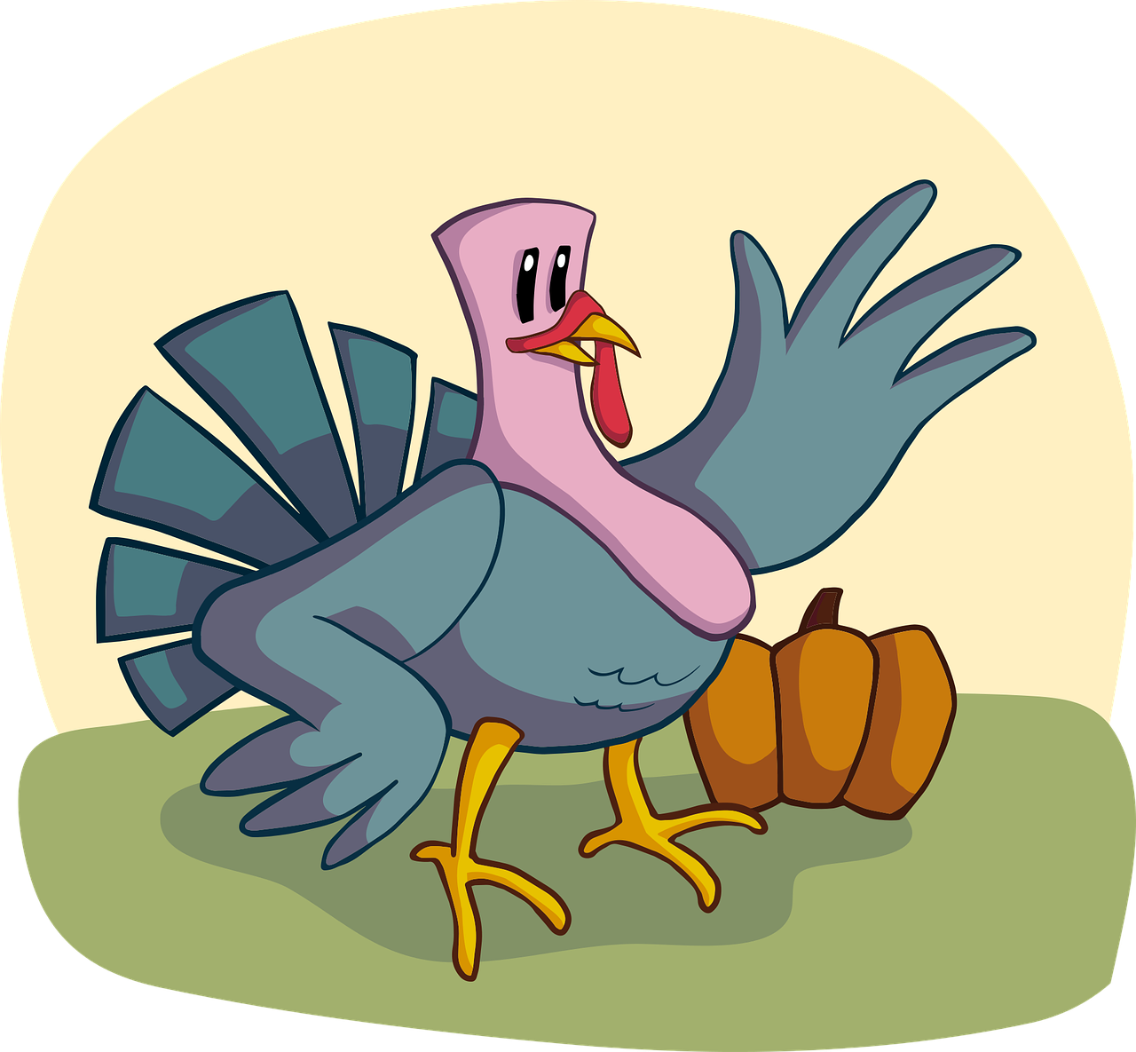 Turkey, Animal, Bird, Farm, Wild - Śmieszne Bajki Na Dobranoc Dla Dorosłych (367x340), Png Download