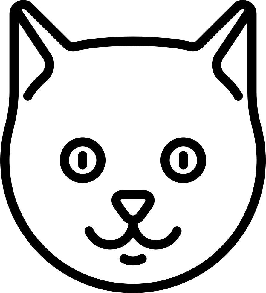 Cat Head Vector - Cats Head Logo Png (400x400), Png Download