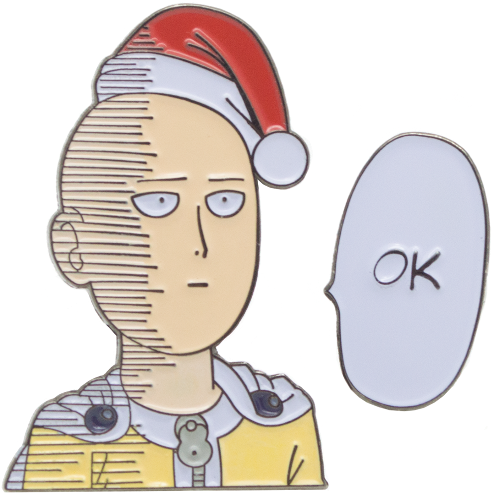 Saitama Wishes You An Ok Christmas - One Punch Man Ok Transparent (1024x1024), Png Download