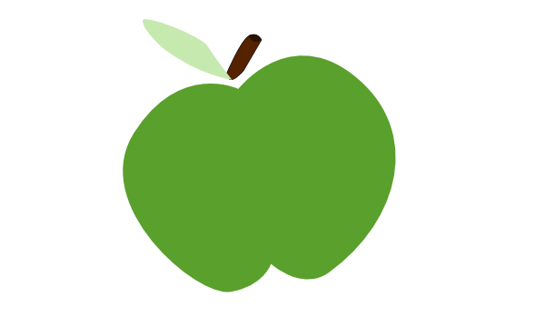 Greenapple Clip Art - Green Apple Png Clip Art (600x349), Png Download
