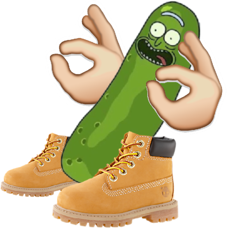 Pickle Rick With Timbs By Pepeisgod On Deviantart Graphic - Pickle Rick With Timbs (1024x768), Png Download