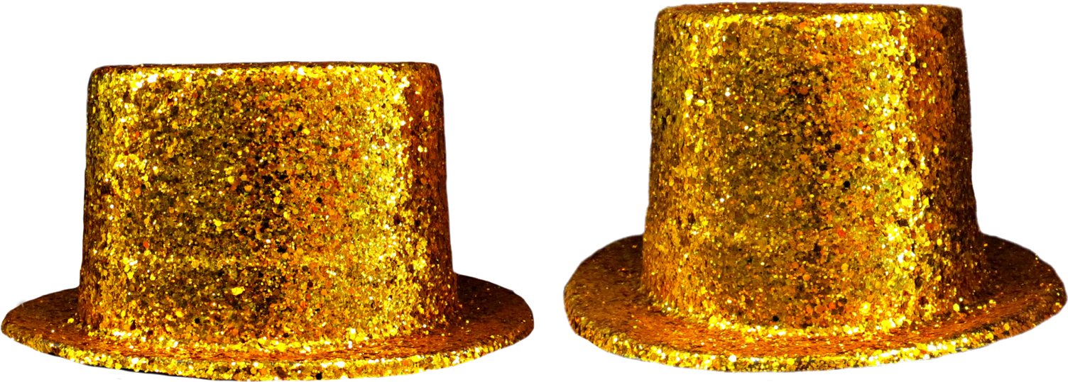 Free Sombrero Png - Gold Hat Png (1600x625), Png Download
