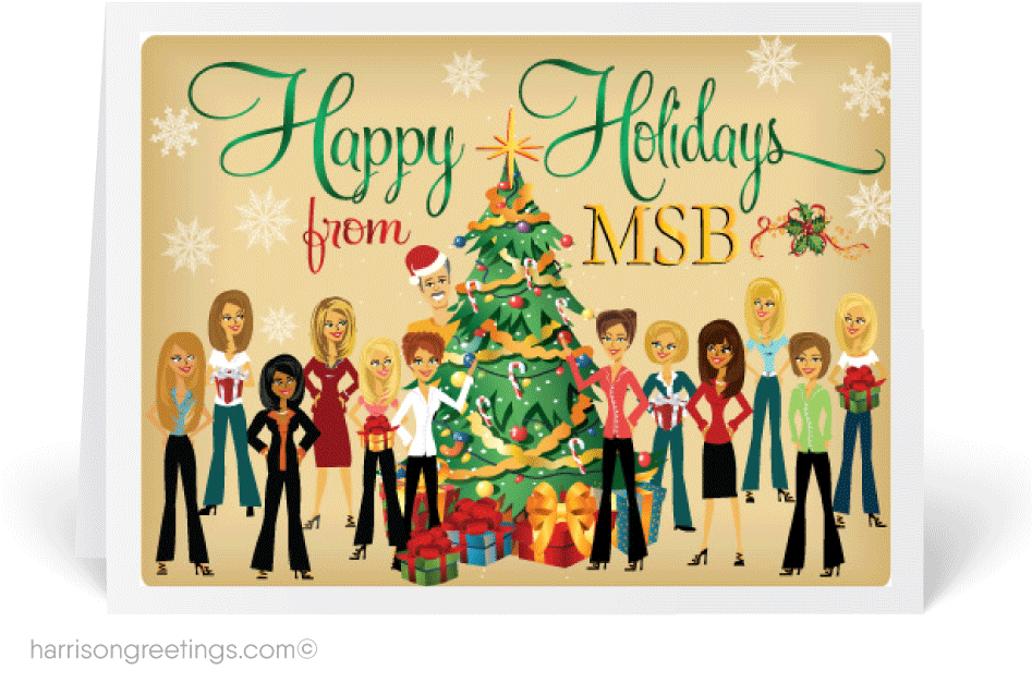 From The Office Custom Holiday Cards 36216 Harrison - Greeting Card (946x704), Png Download
