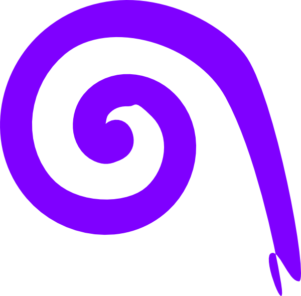 Purple Clipart Spiral - Clip Art (600x590), Png Download
