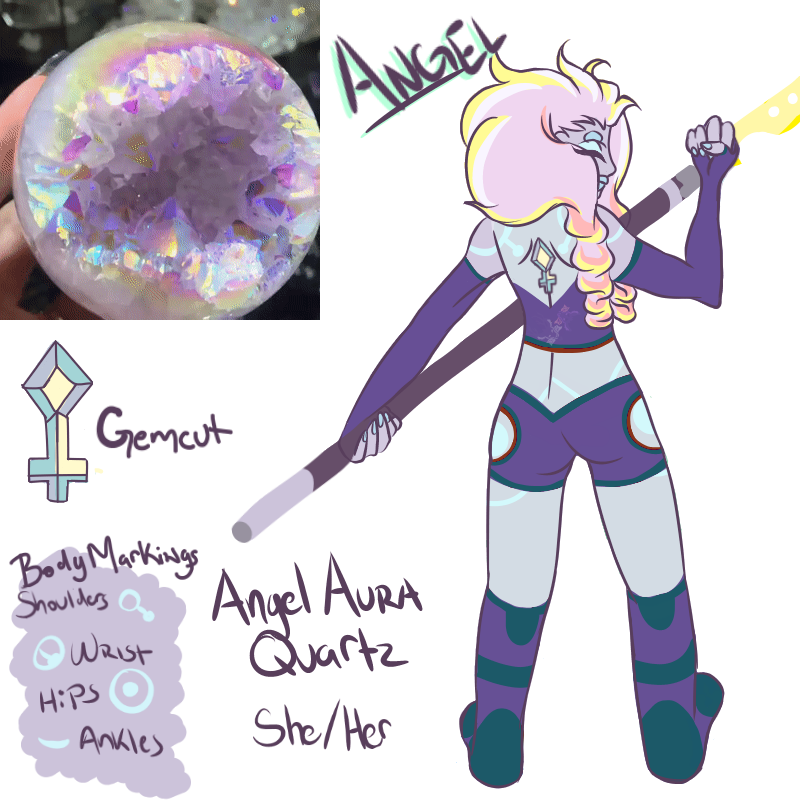 Png Black And White Angel Aura By Ramdeerez On Deviantart - Angel Aura Geode Steven Universe (800x800), Png Download
