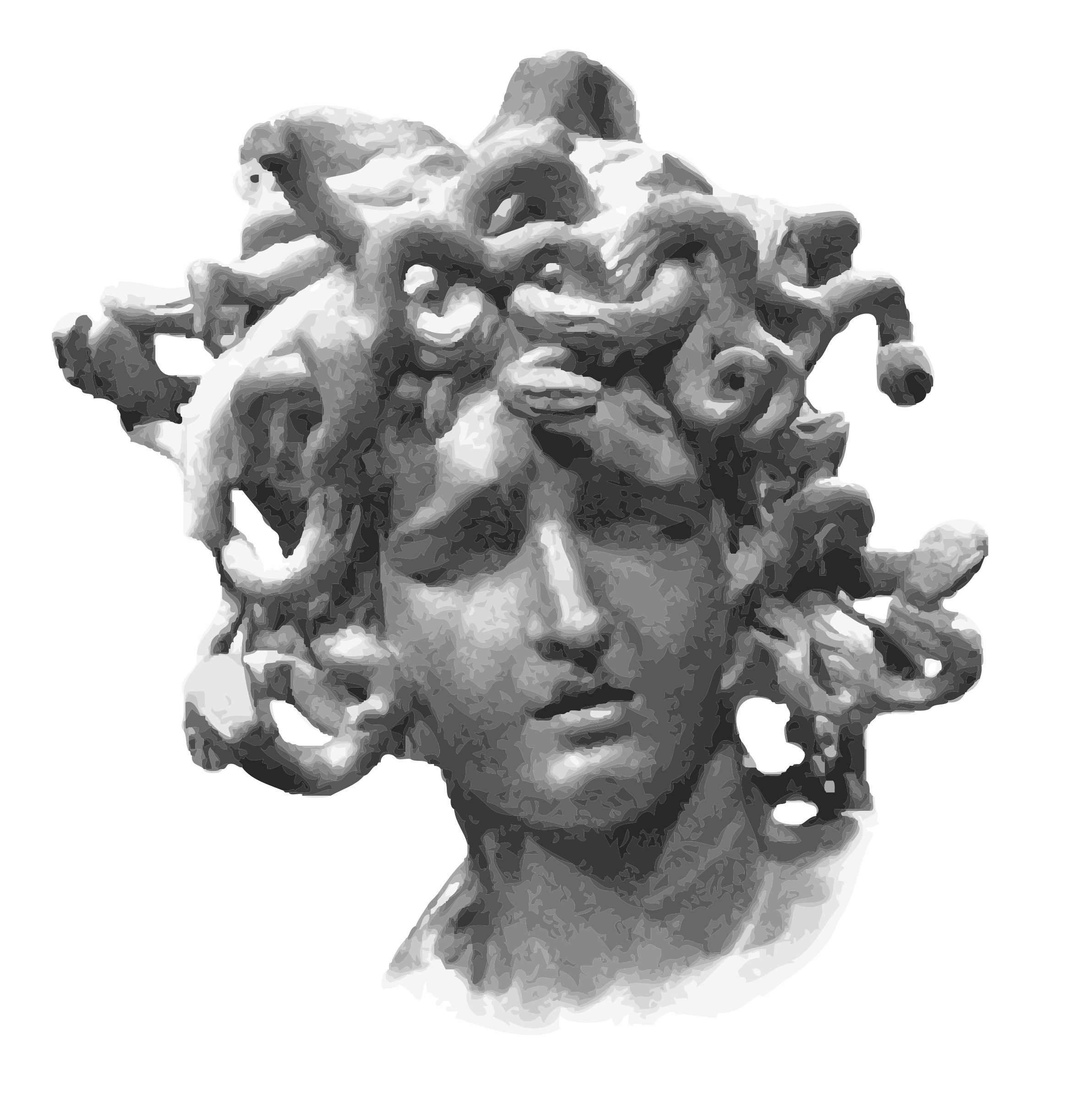 Big Image - Medusa Head Png (2383x2400), Png Download