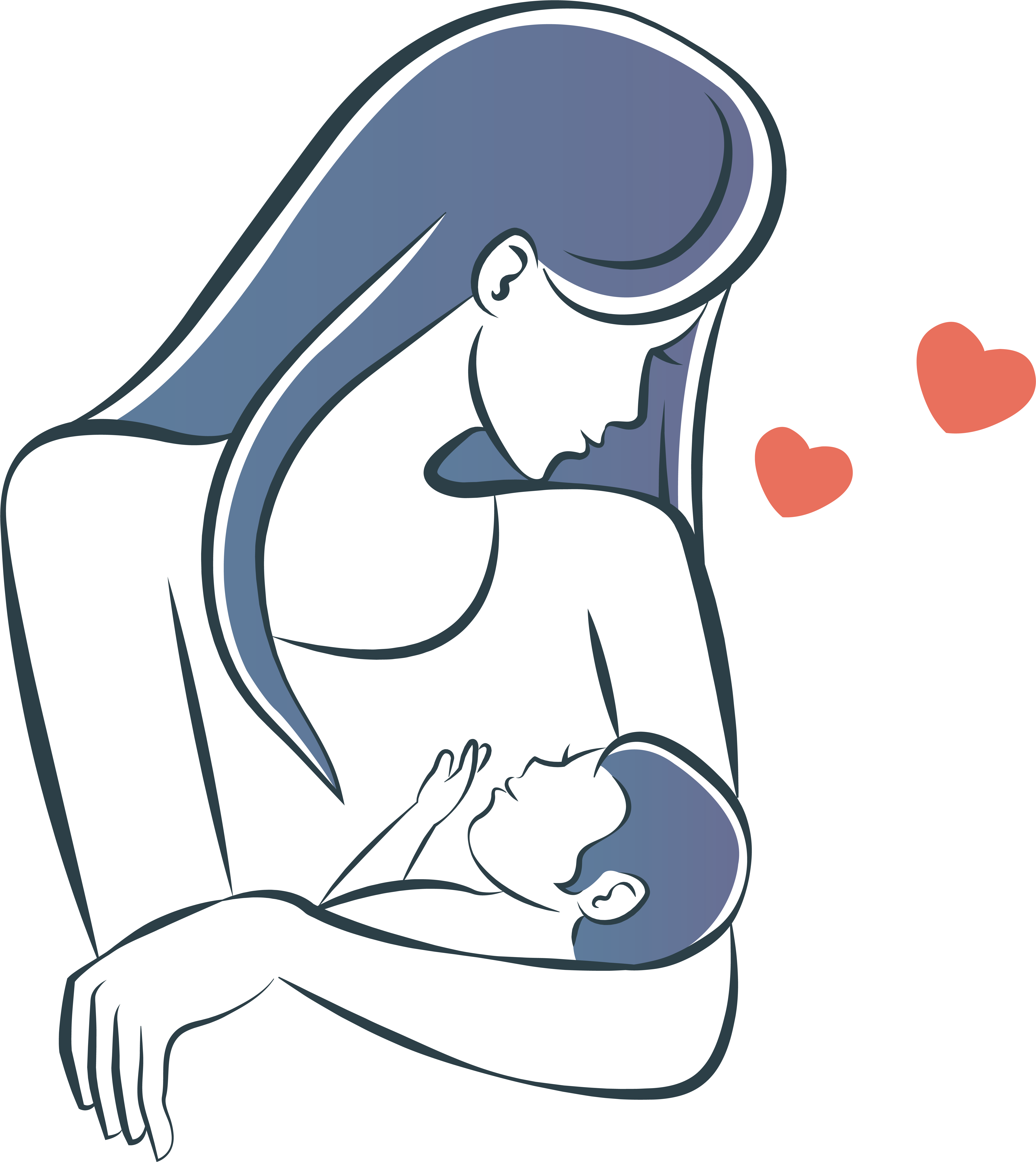 Mother Infant Child Illustration (7813x6250), Png Download