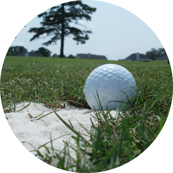 Golf-ball - Grass (600x600), Png Download