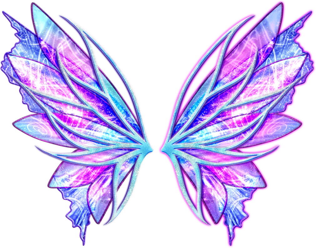 Fairy Fairywings Colorful Colorfulwings Angelwings - Winx Club Onyrix Wings (1010x792), Png Download