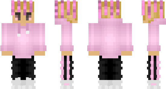 Minecraft Скин По Нику Lil Pump - Lil Pump Skin Minecraft (600x348), Png Download