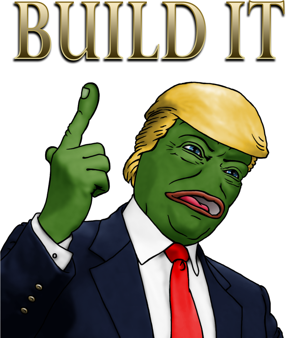 Business & Finance - Trump Pepe Build (600x720), Png Download