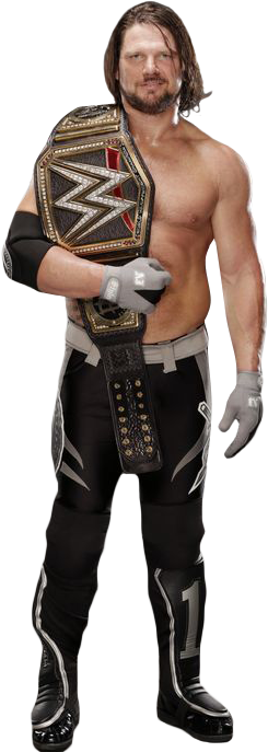 Aj Styles Wwe, Wwe Champions, Roman Reigns, Roman Reings, - Aj Styles Champion 2016 (245x687), Png Download