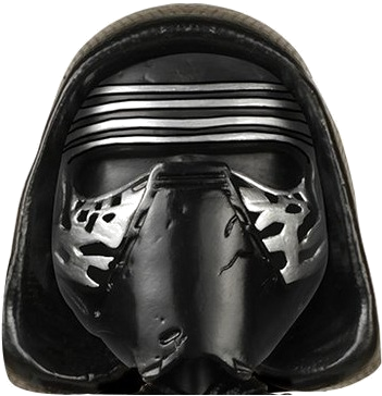 Star Wars Character Head - Funko Star Wars Ep Vii Kylo Ren (384x403), Png Download