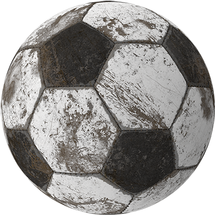Soccer Club - Dirty Soccer Ball Png (450x450), Png Download